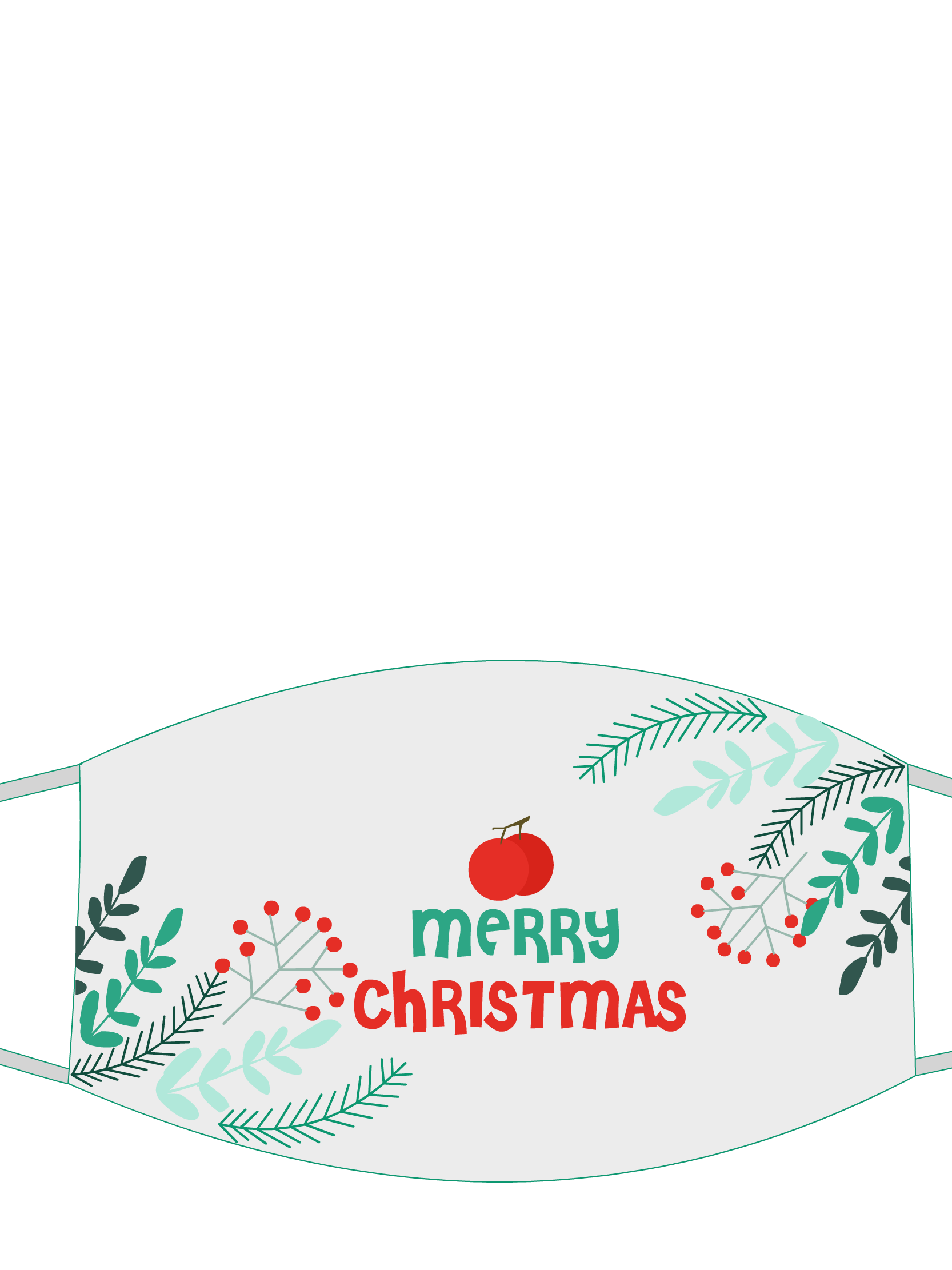 Baby's First Christmas Mask Card