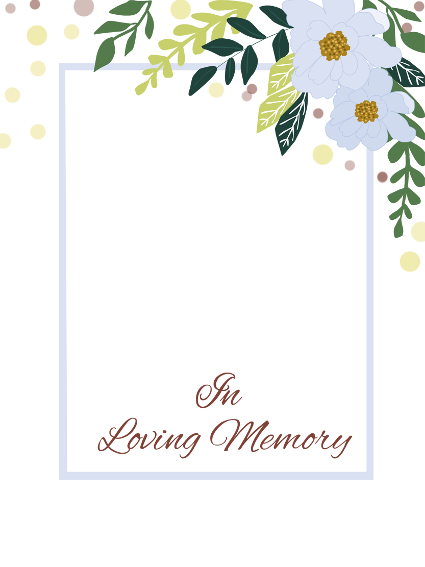 In Loving Memory Photo Card