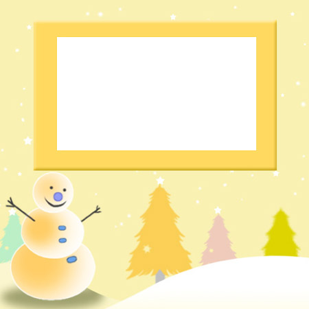 Yellow Christmas Tree Holiday Card