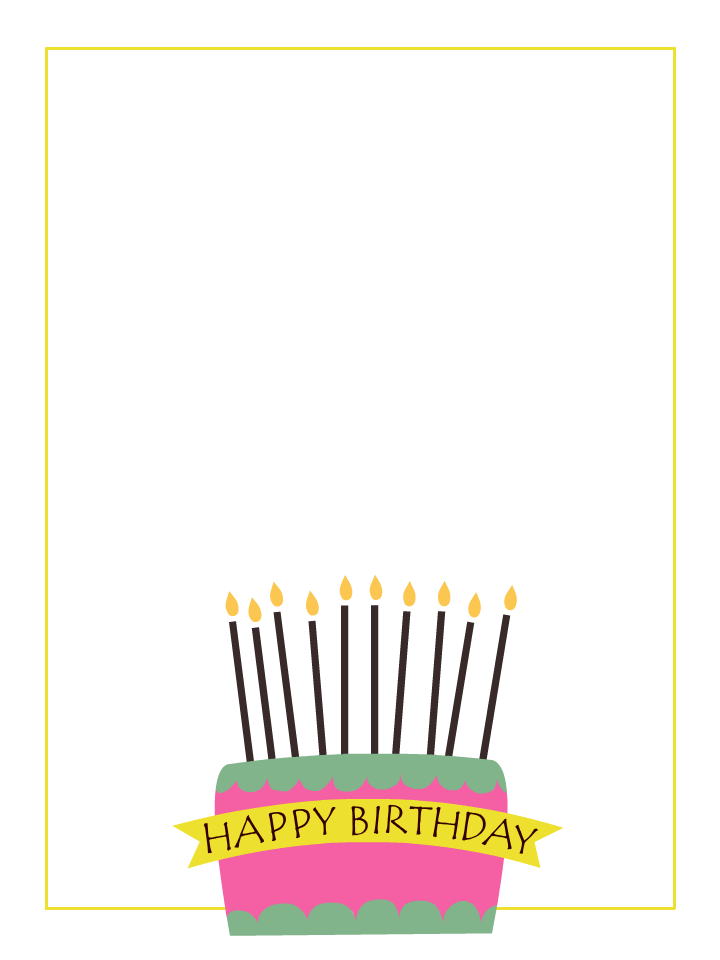 Happy Birthday Candles Photo Card