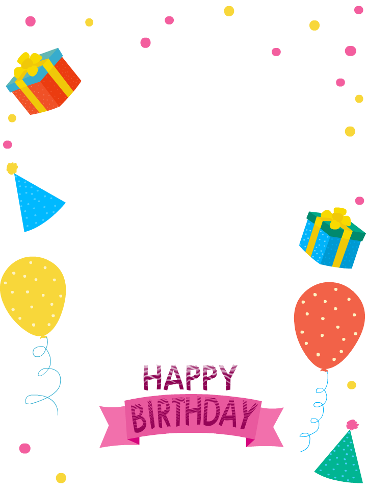 Colorful Birthday Celebration Photo Card