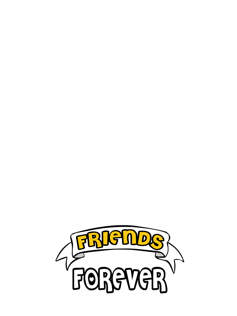 Friends Forever Sunset Silhouette