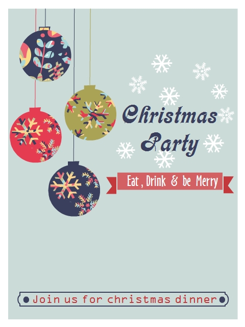 Christmas Party Invitation Card