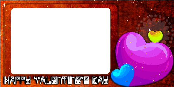 Happy Valentine's Day Rose & Hearts