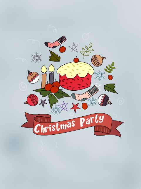 Christmas Party Invitation Card