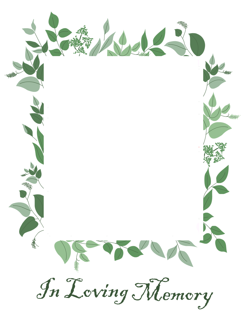 In Loving Memory Photo Card