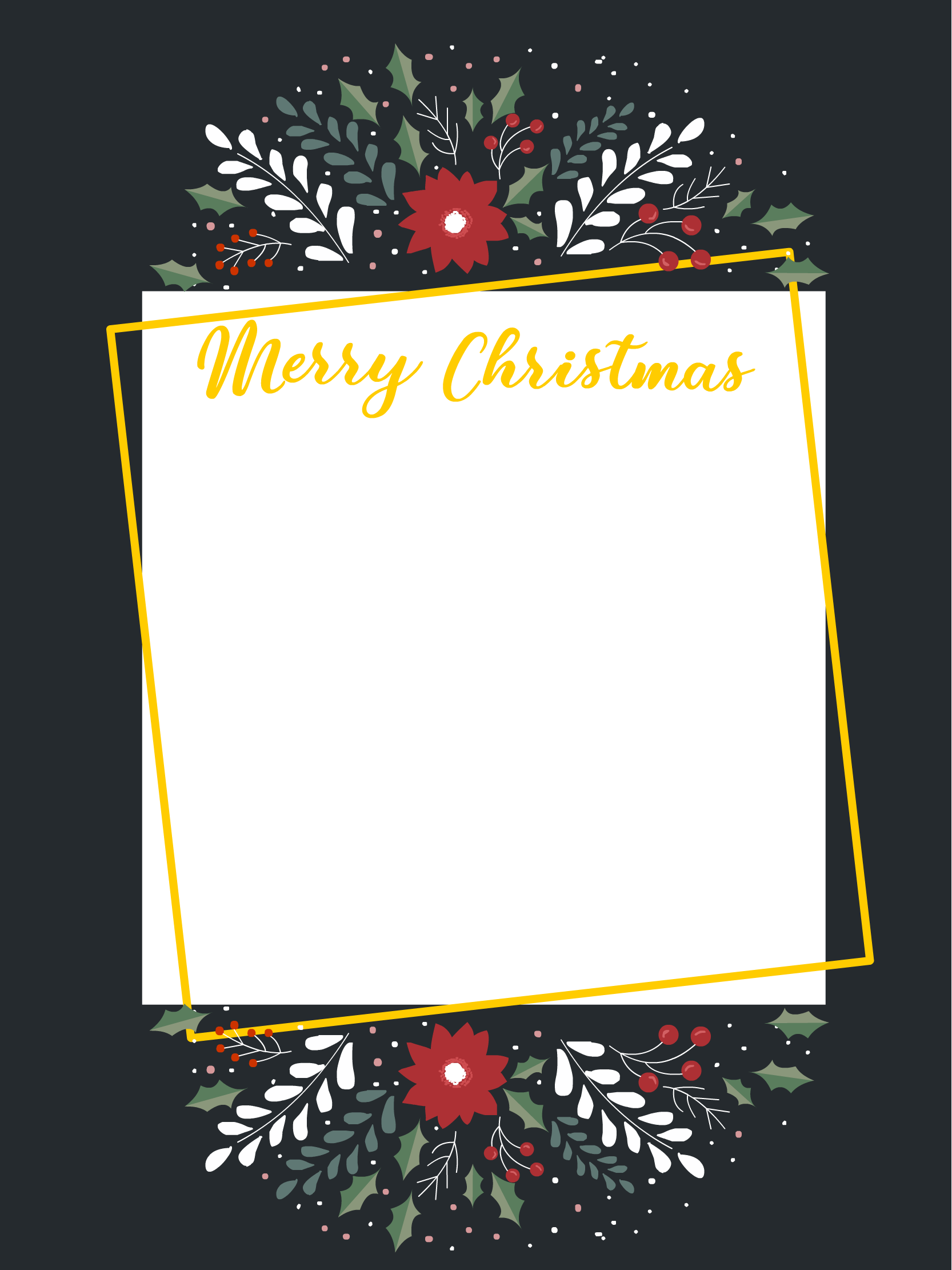 Baby's First Christmas Photo Card