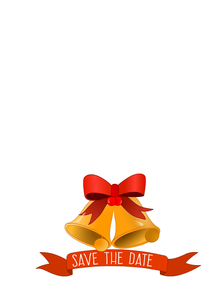 Reindeer Save the Date Holiday Card