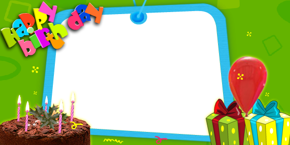 Colorful Birthday Photo Card