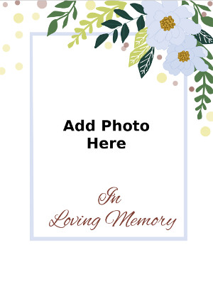 In Loving Memory Photo Card