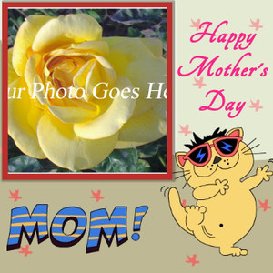 Happy Mother's Day Yellow Rose Card
