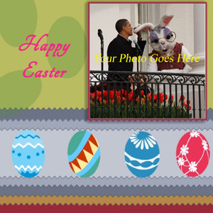 Happy Easter Family Photo Card