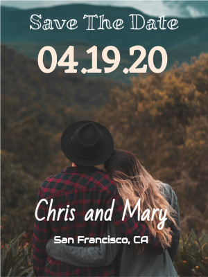 Rustic Mountain Save The Date