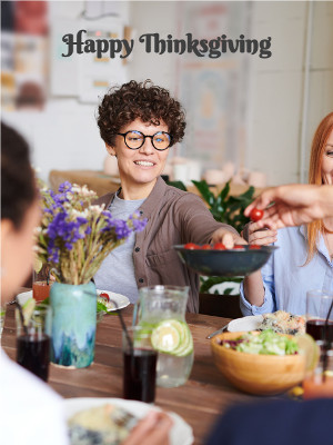 Happy Thanksgiving Family Dinner