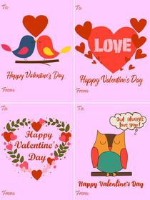 Valentine's Day Greeting Cards Collection